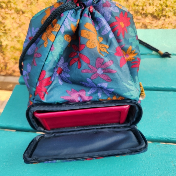 Vintage Sassaby Floral Drawstring Cosmetics Bag - Picture 7 of 9